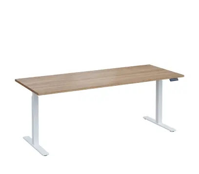 VSS 200/80 výškově stavitelný stůl, podnož bílý lak, dub bardolino
