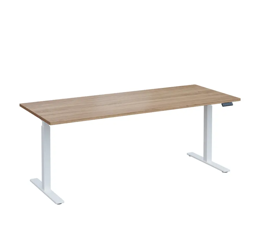 VSS 200/80 výškově stavitelný stůl, podnož bílý lak, dub bardolino