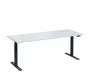 VSS 200/80 výškově stavitelný stůl, podnož antracitový lak, bílá