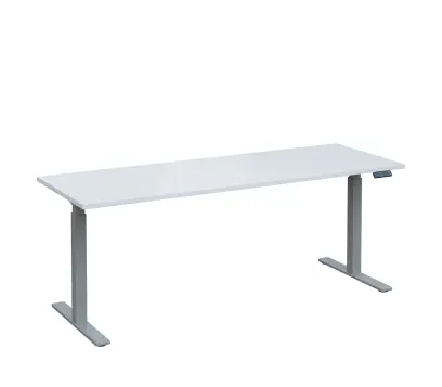 VSS 200/70 výškově stavitelný stůl, podnož stříbrný lak, bílá
