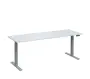 VSS 200/70 výškově stavitelný stůl, podnož stříbrný lak, bílá
