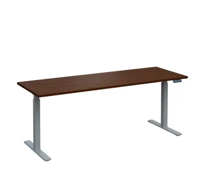 VSS 200/70 výškově stavitelný stůl, podnož stříbrný lak, ořech královský