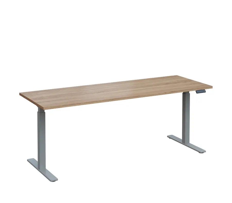 VSS 200/70 výškově stavitelný stůl, podnož stříbrný lak lamino - dub bardolino