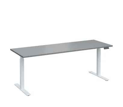 VSS 200/70 výškově stavitelný stůl, podnož bílý lak, šedá