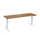 VSS 200/70 výškově stavitelný stůl, podnož bílý lak, ořech světlý