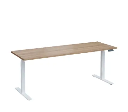 VSS 200/70 výškově stavitelný stůl, podnož bílý lak, dub bardolino