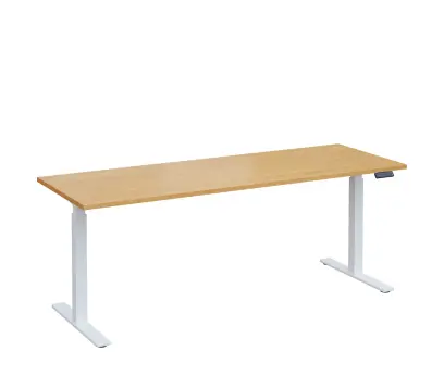 VSS 200/70 výškově stavitelný stůl, podnož bílý lak, javor horský