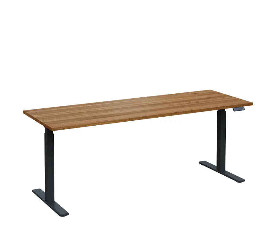 VSS 200/70 výškově stavitelný stůl, podnož antracitový lak, ořech světlý