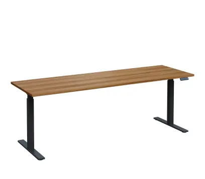 VSS 220/70 výškově stavitelný stůl, podnož antracitový lak, ořech světlý