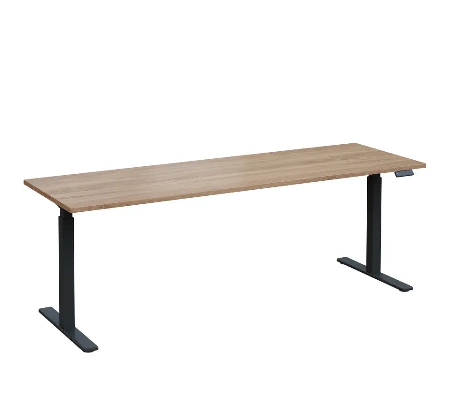 VSS 220/70 výškově stavitelný stůl, podnož antracitový lak, dub bardolino