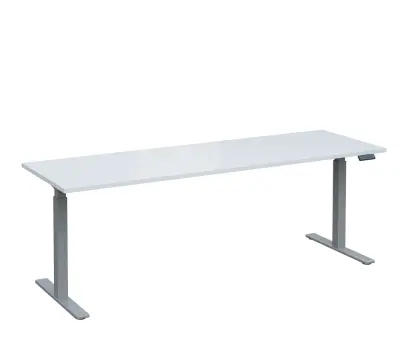 VSS 220/70 výškově stavitelný stůl, podnož stříbrný lak, bílá