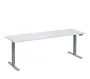 VSS 220/70 výškově stavitelný stůl, podnož stříbrný lak, bílá