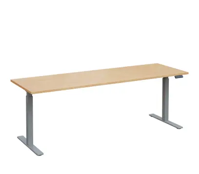 VSS 220/70 výškově stavitelný stůl, podnož stříbrný lak, bříza irská
