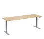 VSS 220/70 výškově stavitelný stůl, podnož stříbrný lak, bříza irská