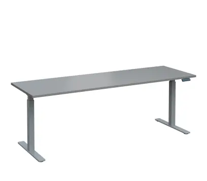 VSS 220/70 výškově stavitelný stůl, podnož stříbrný lak, šedá