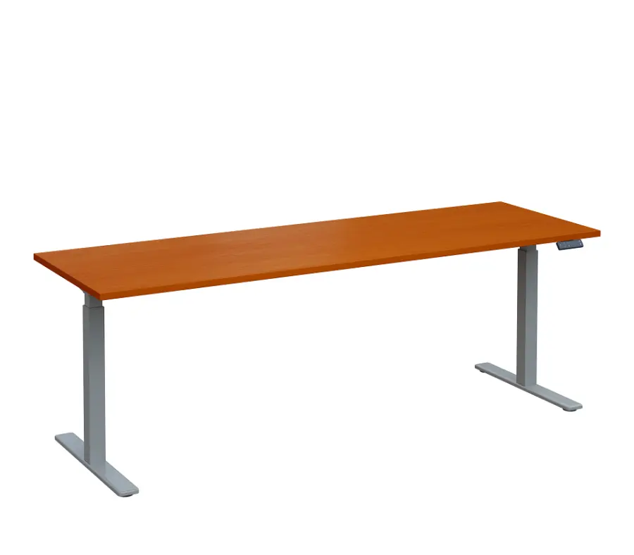 VSS 220/70 výškově stavitelný stůl, podnož stříbrný lak, třešeň šumavská