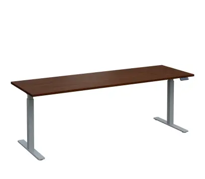 VSS 220/70 výškově stavitelný stůl, podnož stříbrný lak, ořech královský