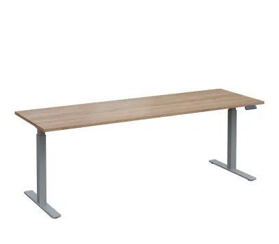 VSS 220/70 výškově stavitelný stůl, podnož stříbrný lak, dub bardolino