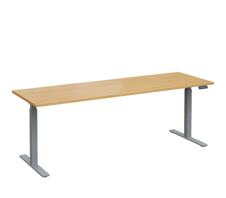 VSS 220/70 výškově stavitelný stůl, podnož stříbrný lak, javor horský