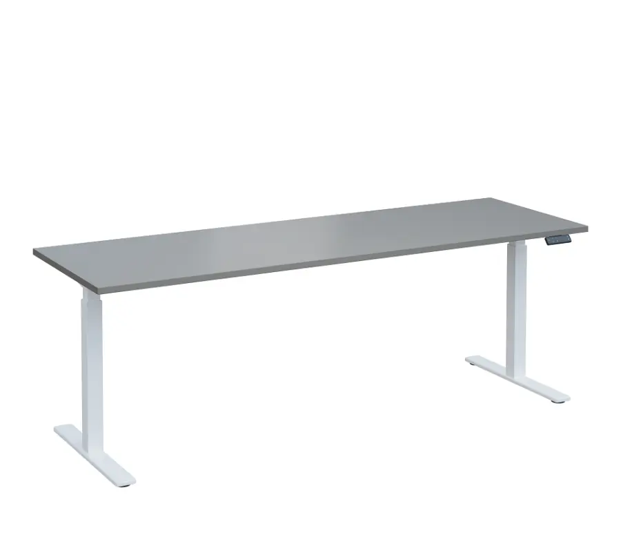 VSS 220/70 výškově stavitelný stůl, podnož bílý lak, šedá