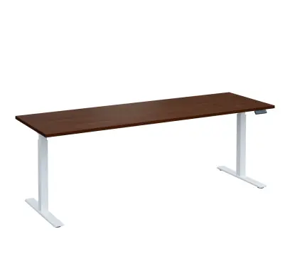 VSS 220/70 výškově stavitelný stůl, podnož bílý lak, ořech královský