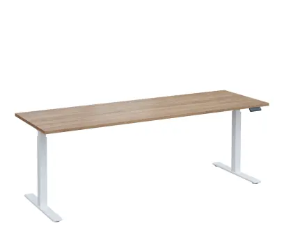 VSS 220/70 výškově stavitelný stůl, podnož bílý lak, dub bardolino
