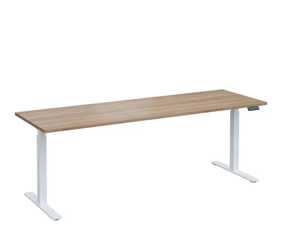 VSS 220/70 výškově stavitelný stůl, podnož bílý lak, dub bardolino