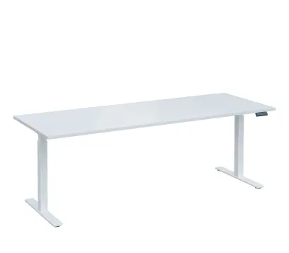 VSS 220/80 výškově stavitelný stůl, podnož bílý lak, bílá
