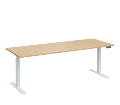 VSS 220/80 výškově stavitelný stůl, podnož bílý lak, bříza irská