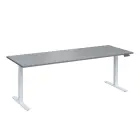 VSS 220/80 výškově stavitelný stůl, podnož bílý lak, šedá