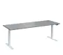 VSS 220/80 výškově stavitelný stůl, podnož bílý lak, šedá