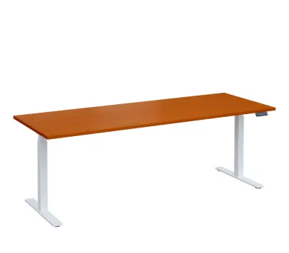 VSS 220/80 výškově stavitelný stůl, podnož bílý lak, třešeň šumavská