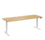 VSS 220/80 výškově stavitelný stůl, podnož bílý lak, javor horský