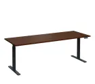 VSS 220/80 výškově stavitelný stůl, podnož antracitový lak, ořech královský