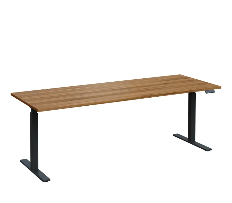 VSS 220/80 výškově stavitelný stůl, podnož antracitový lak, ořech světlý