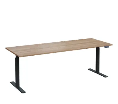 VSS 220/80 výškově stavitelný stůl, podnož antracitový lak, dub bardolino