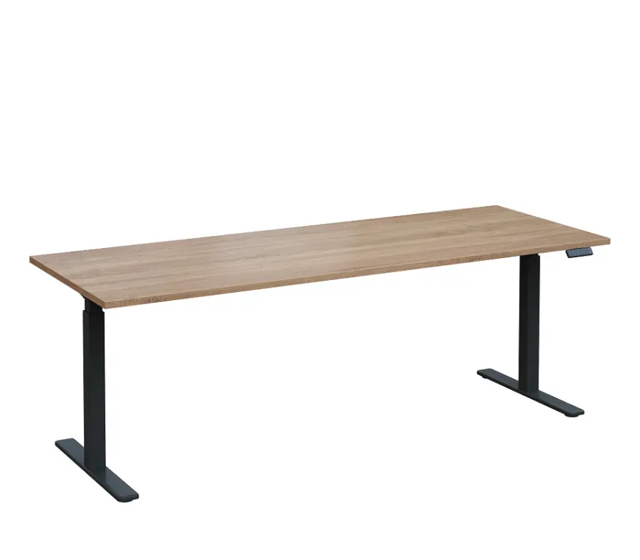 VSS 220/80 výškově stavitelný stůl, podnož antracitový lak, dub bardolino