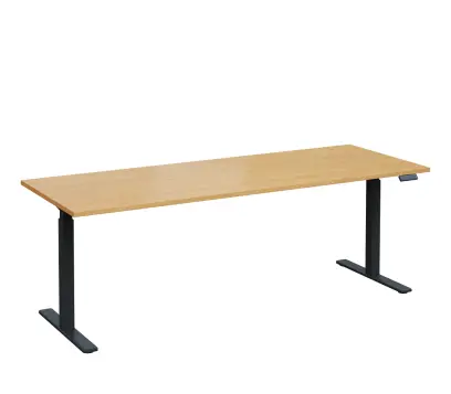 VSS 220/80 výškově stavitelný stůl, podnož antracitový lak, javor horský