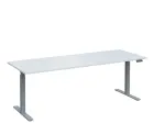 VSS 220/80 výškově stavitelný stůl, podnož stříbrný lak, bílá