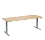 VSS 220/80 výškově stavitelný stůl, podnož stříbrný lak, bříza irská