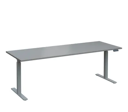 VSS 220/80 výškově stavitelný stůl, podnož stříbrný lak, šedá