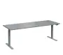 VSS 220/80 výškově stavitelný stůl, podnož stříbrný lak, šedá