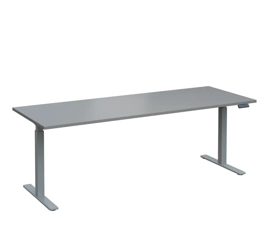 VSS 220/80 výškově stavitelný stůl, podnož stříbrný lak, šedá