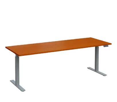 VSS 220/80 výškově stavitelný stůl, podnož stříbrný lak, třešeň šumavská