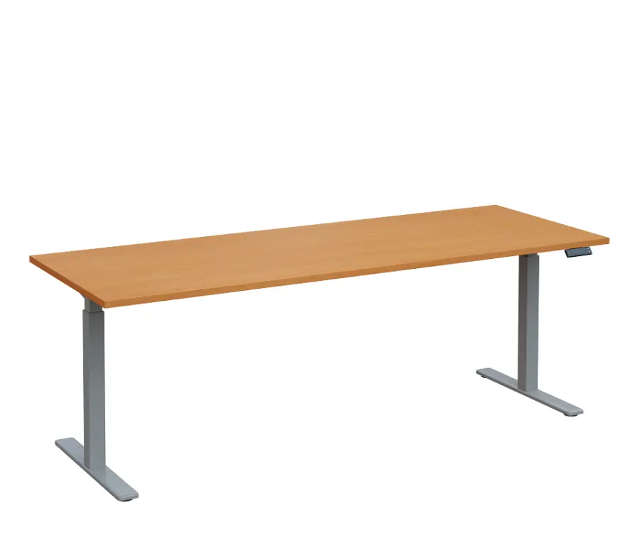 VSS 220/80 výškově stavitelný stůl, podnož stříbrný lak, buk Royal