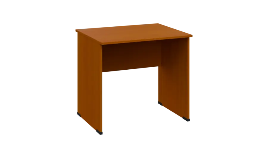 TP 7 - 8 stůl kancelářský, dřevěná podnož, deska 18 mm, široký 800 mm, třešeň šumavská