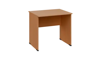 TP 7 - 8 stůl kancelářský, dřevěná podnož, deska 18 mm, široký 800 mm, buk royal