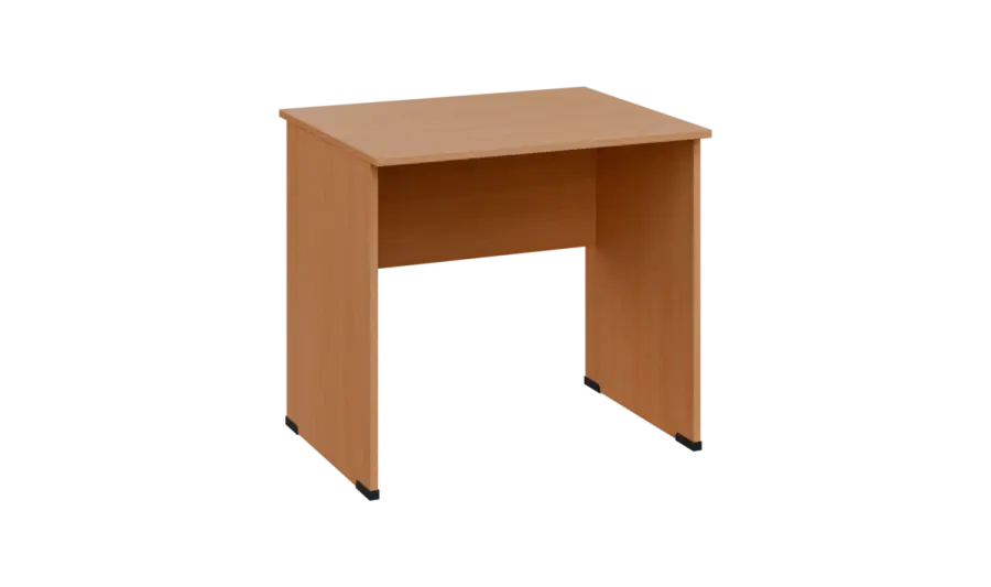 TP 7 - 8 stůl kancelářský, dřevěná podnož, deska 18 mm, široký 800 mm, buk royal