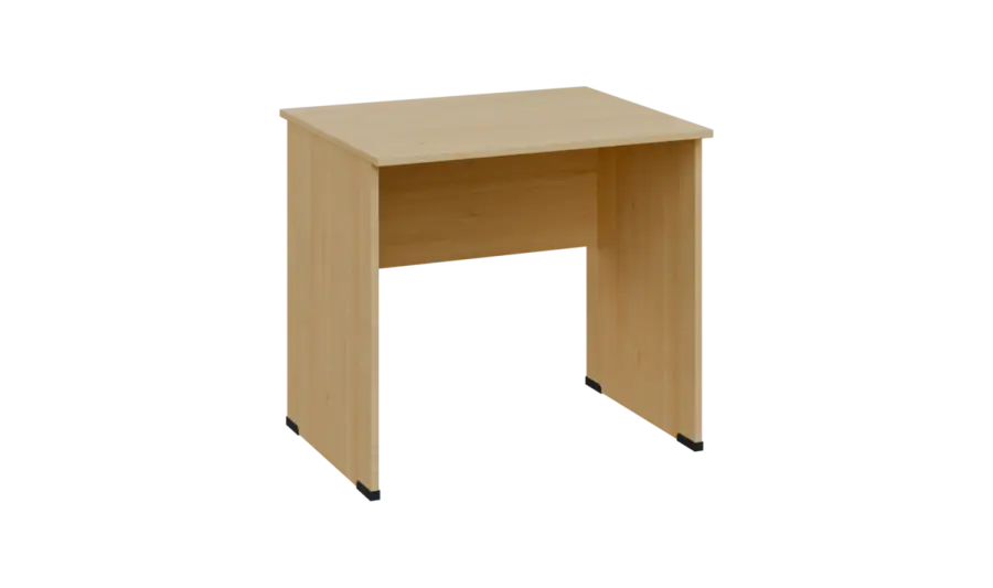 TP 7 - 8 stůl kancelářský, dřevěná podnož, deska 18 mm, široký 800 mm, javor horský