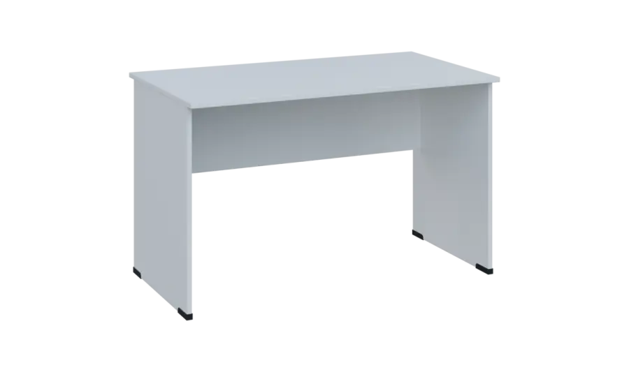 TP 7 - 12 stůl kancelářský, dřevěná podnož, deska 18 mm, široký 1200 mm, bílá